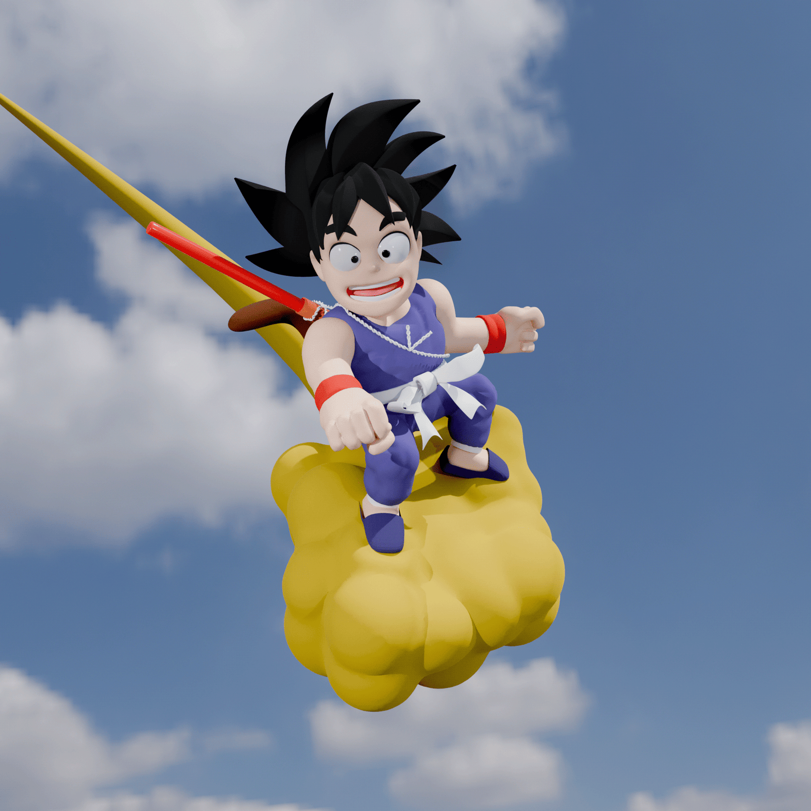 goku Dragonball Dragonball Z anime manga blender3d 3D 3d sculpting 3d art blender