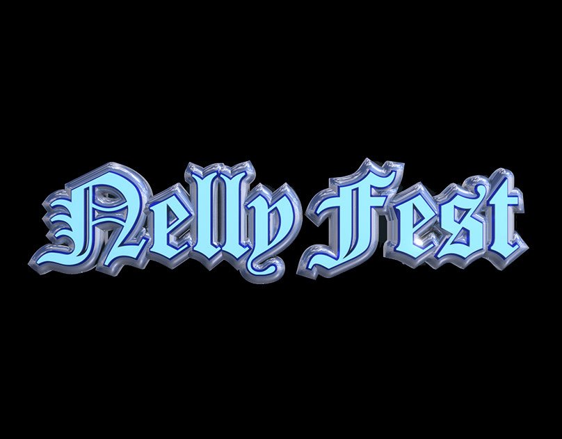 Nelly Fest - holographic logo projection cover