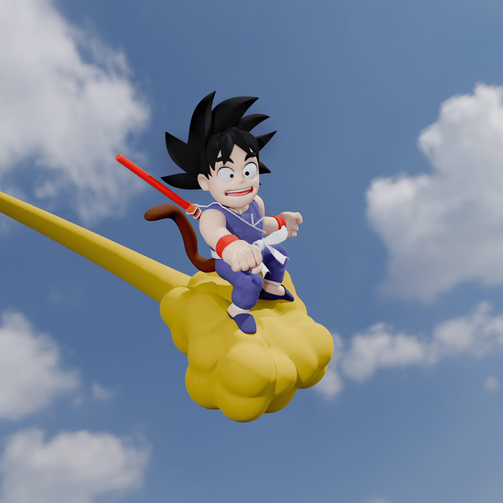 goku Dragonball Dragonball Z anime manga blender3d 3D 3d sculpting 3d art blender